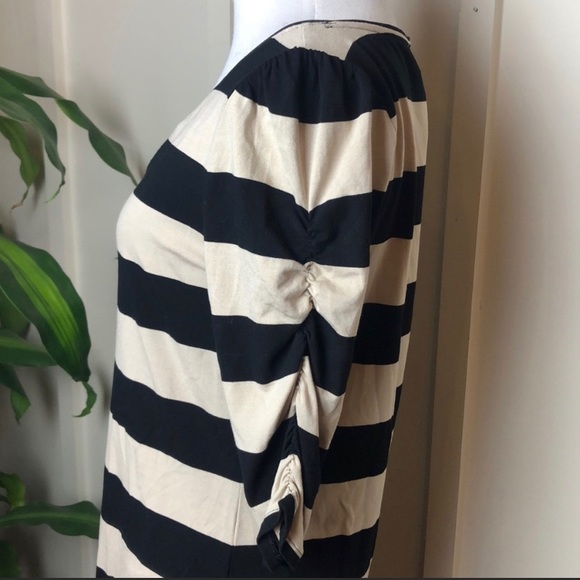 White House Black Market Striped Tee M - Picture 2 of 5